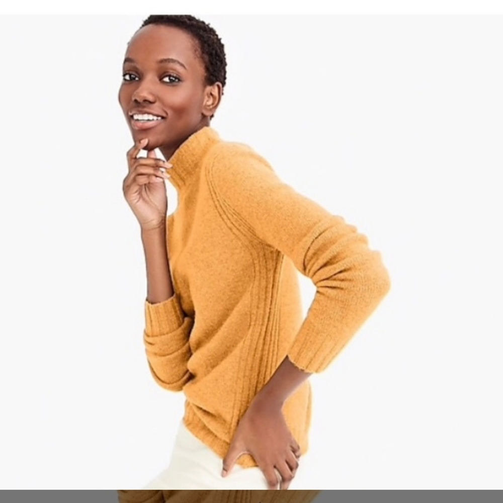 J crew point sur mock neck sweater